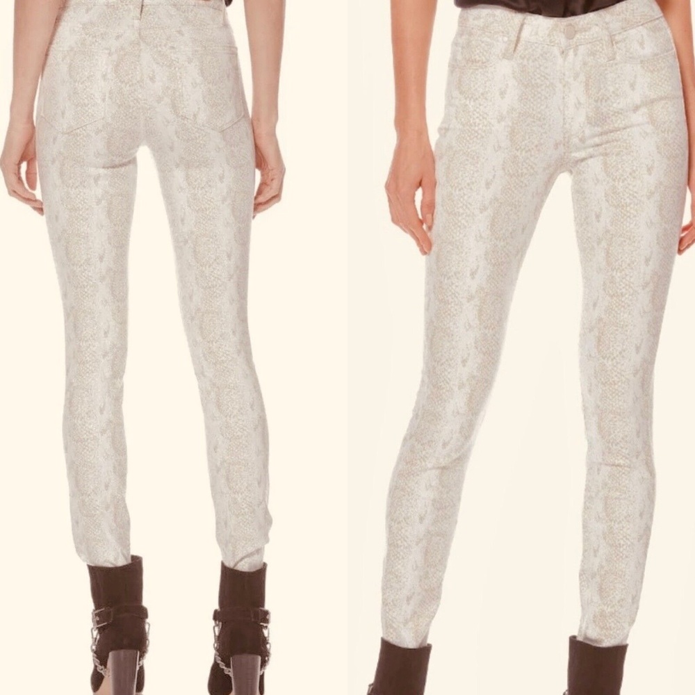 Paige Hoxton Ankle Sonoran Snake Print Skinny Jeans Size 28